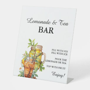 Modernes, minimalistisches Zitronenmotiv mit Bar Sockelschild