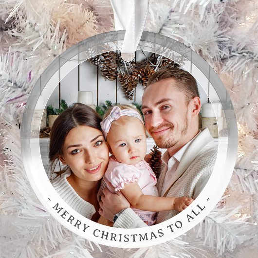 Modernes Minimalistisches zweiseitiges Foto nach M Ornament