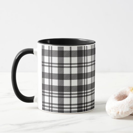 Modernes Minimalmuster Tasse (Mit Donut)