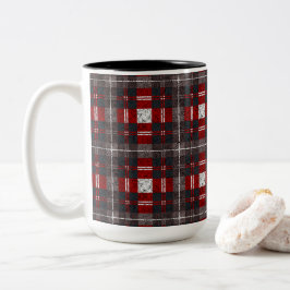 Modernes Minimalmuster Zweifarbige Tasse