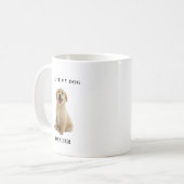 Modernes Minimalsystem Maßgeschneiderter Hund Love Kaffeetasse (Vorderseite Links)