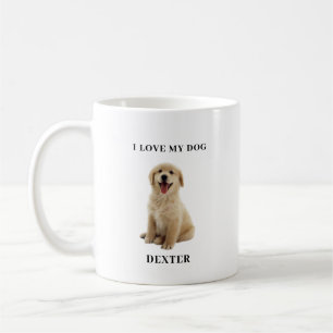 Modernes Minimalsystem Maßgeschneiderter Hund Love Kaffeetasse