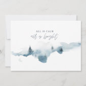 Modernes Minimum alles ruhig Weihnachten Urlaub (Rückseite)