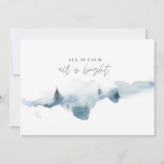 Modernes Minimum alles ruhig Weihnachten Urlaub (Rückseite)