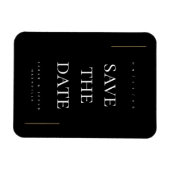 Modernes Minimum an Nicht-Foto Save the Date Magnet (Horizontal)