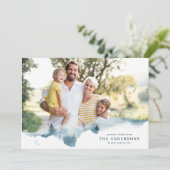 Modernes Minimum ist alles ruhig Weihnachten Foto  (Stehend Vorderseite)