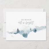 Modernes Minimum ist alles ruhig Weihnachten Foto  (Rückseite)