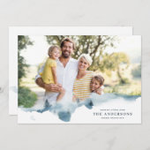 Modernes Minimum ist alles ruhig Weihnachten Foto  (Vorne/Hinten)