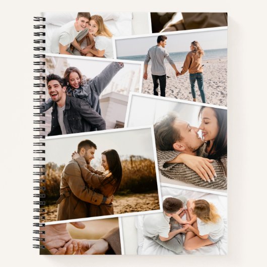Modernes Minimum von 8 Foto elegant Notizblock (Vorderseite)