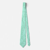 Modernes Mint Damask Hochzeitsstichtum-Party Krawatte (Vorderseite)