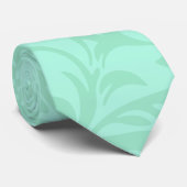 Modernes Mint Damask Hochzeitsstichtum-Party Krawatte (Gerollt)