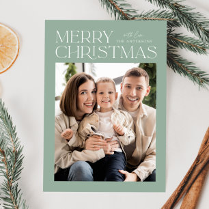 Modernes Mint Frohe Weihnachten Foto
