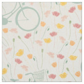 Modernes Mint Rosa Gelbes Radmuster Stoff (Muster)