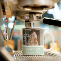 Modernes Minze Collage Foto Vater Bestes Geschenk
