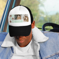 Modernes Minze Collage Foto Vater Bestes Geschenk