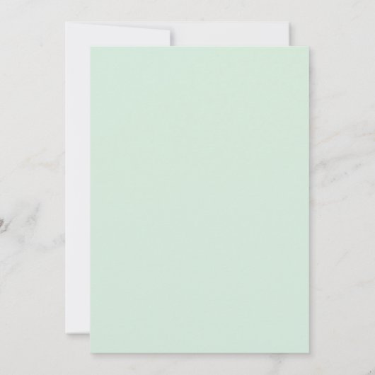 Modernes Minze Grüne Imitate Gold Glitzer Brautpar Einladung (Rückseite)