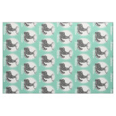 Modernes Minze Personalisiertes Hirsch Stoff (Fat Quarter (45,7 x 55,9 cm))