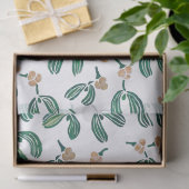 Modernes Mistletodesign Seidenpapier (Geschenk)