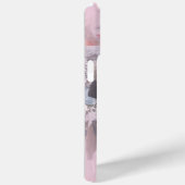 Modernes Mit Monogramm 6 Fotomaterial Rosa Case-Mate iPhone Hülle (Rückseite / Rechts)