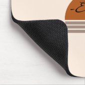 Modernes, mit Monogramm abstraktes Design niedlich Mousepad (Ecke)