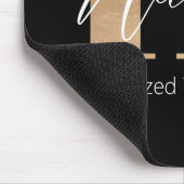 Modernes Mit Monogramm Anfangs-H & Name Personalis Mousepad (Ecke)