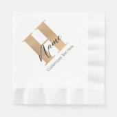 Modernes Mit Monogramm Anfangs-H & Name Personalis Serviette (Vorderseite)