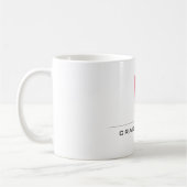 Modernes Mit Monogramm Berufliches Einfaches Kaffeetasse (Links)