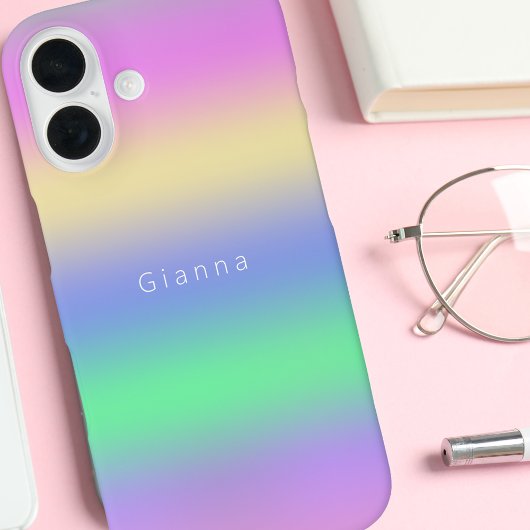 Modernes Mit Monogramm-Chic-Farbenspiel Case-Mate iPhone Hülle