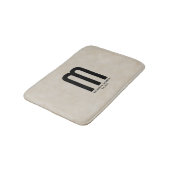 Modernes Mit Monogramm "Create your own" Badematte (Schrägansicht)