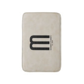 Modernes Mit Monogramm "Create your own" Badematte (Vorderseite Vertikal)