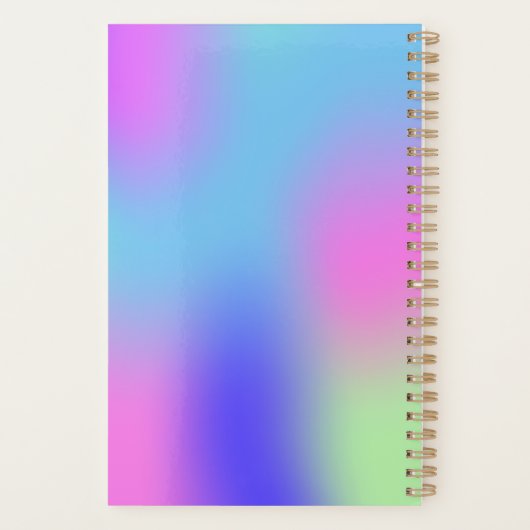 Modernes Mit Monogramm Ernennungsgeschäft Planer (Rückseite)