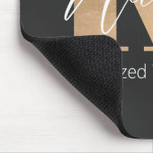 Modernes Mit Monogramm erstes K & Name Personalisi Mousepad (Ecke)
