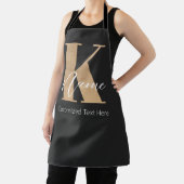 Modernes Mit Monogramm erstes K & Name Personalisi Schürze (InSitu)