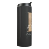 Modernes Mit Monogramm erstes K & Name Personalisi Thermosbecher (Nach links gedreht)
