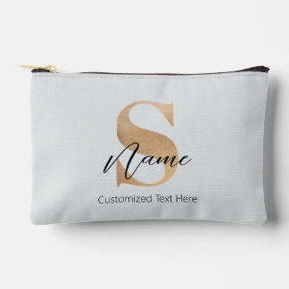 Modernes Mit Monogramm Erstklassiges S & Name Pers Zubehörtasche