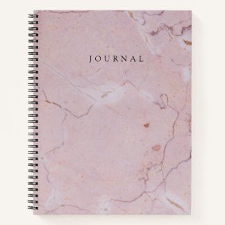 Modernes Mit Monogramm Journal mit rosa Marmorverk Notizblock