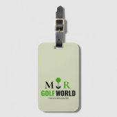 Modernes Mit Monogramm Logo für einen Golfer Gepäckanhänger (Vorderseite Vertikal)