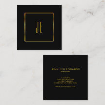 Modernes mit Monogramm Schwarzes Gold