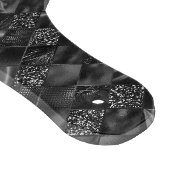 Modernes Mit Monogramm Schwarzes Imitat Glitzer Pa Schneidebrett (Ecke)