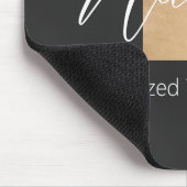 Modernes Mit Monogramm T & Name Personalisiert Mousepad (Ecke)
