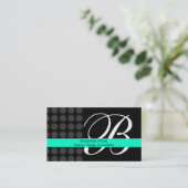 Modernes mit Monogramm Visitenkarte (Stehend Vorderseite)