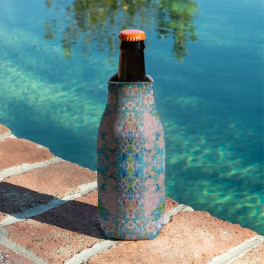Modernes, mit Sangria-Farben Abstrakt Flaschenkühler (In Situ Pool)