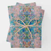 Modernes, mit Sangria-Farben Abstrakt Geschenkpapier Set (Beispiel)