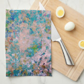 Modernes, mit Sangria-Farben Abstrakt Geschirrtuch (Viertel Falte)