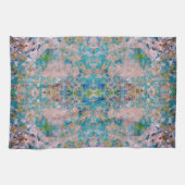 Modernes, mit Sangria-Farben Abstrakt Geschirrtuch (Horizontal)