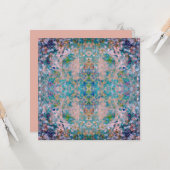 Modernes, mit Sangria-Farben Abstrakt Karte (Vorderseite/Rückseite Beispiel)