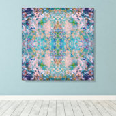 Modernes, mit Sangria-Farben Abstrakt Leinwanddruck (Insitu (Holzboden))