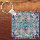 Modernes, mit Sangria-Farben Abstrakt Schlüsselanhänger (Vorderseite)