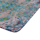 Modernes, mit Sangria-Farben Abstrakt Schneidebrett (Ecke)