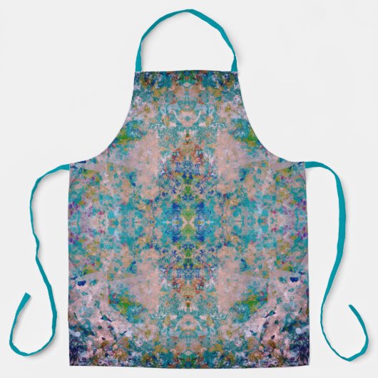 Modernes, mit Sangria-Farben Abstrakt Schürze (Vorderseite)